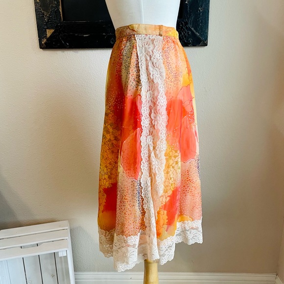 Vintage 1970’s Koos Van Den Akker Boho Skirt - Picture 3 of 6